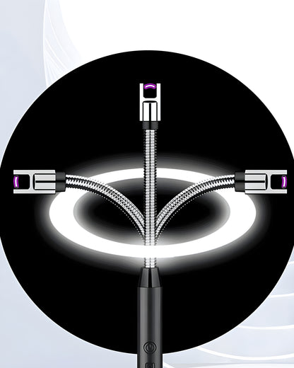 USB Rechargeable Flameless Arc Lighter – Windproof Flexible Plasma Ignition