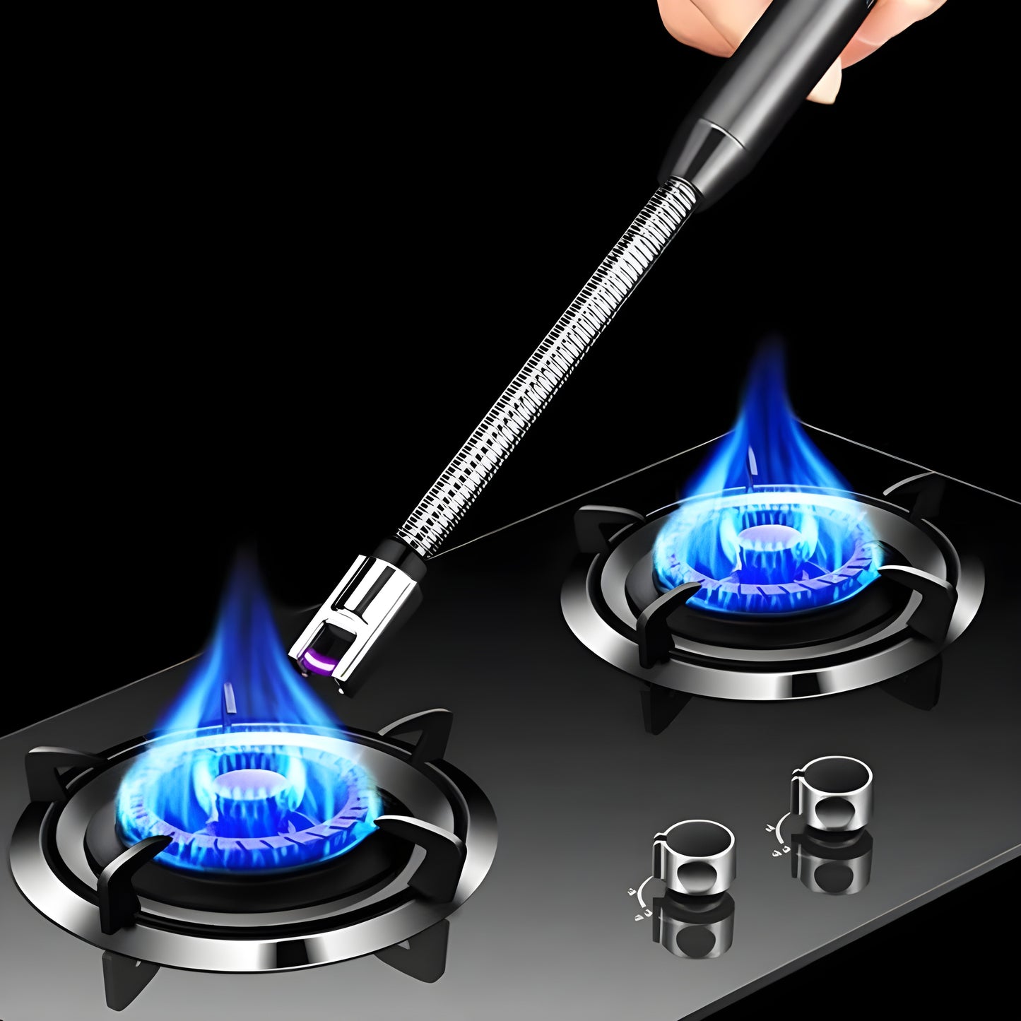 USB Rechargeable Flameless Arc Lighter – Windproof Flexible Plasma Ignition