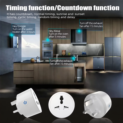 20A WiFi Smart Socket – Tuya App, Alexa/Google